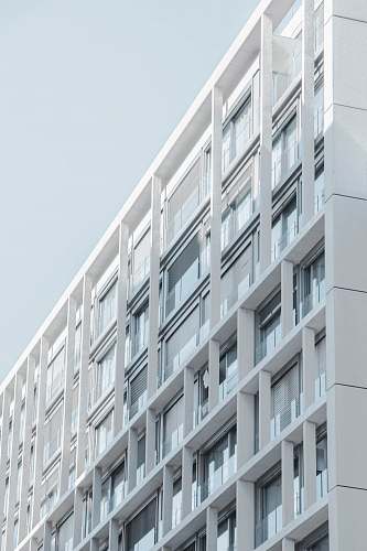 home decor white concrete high-rise building madrid